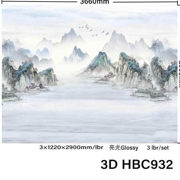 PVC UV MARMER 3D GLOSY @3LEMBAR