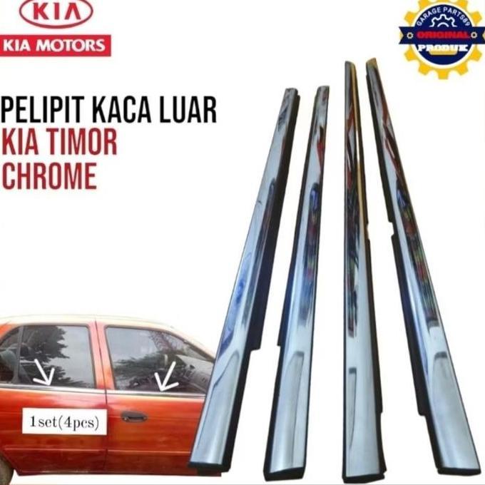 Karet Pelipit Kaca Luar Water Strip Kaca Mobil Kia Timor Sohc Dohc Murah