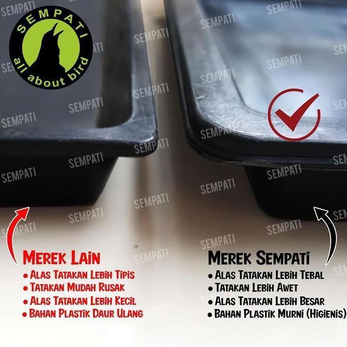 SEMPATI Sangkar Kandang Umbaran Kucing Size Large L 61x42x40cm Ekonomis Fullset Free 2 Cepuk Plus Ta