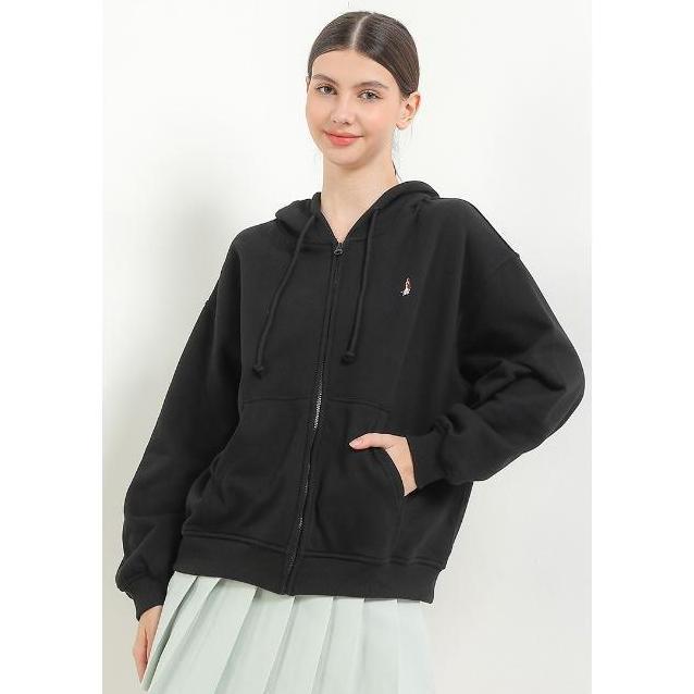 Hush Puppies Hoodie Wanita Poccha Black