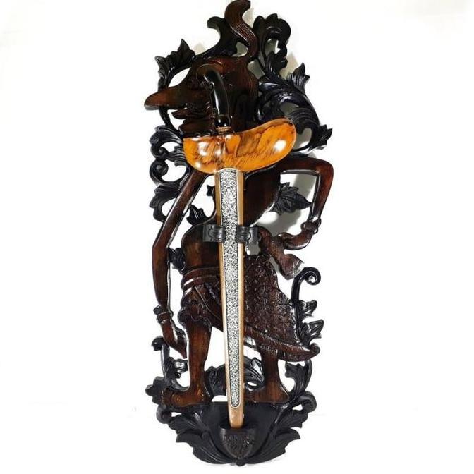 Blawong Keris Ukiran Punokawan Wayang Petruk Kayu Jati