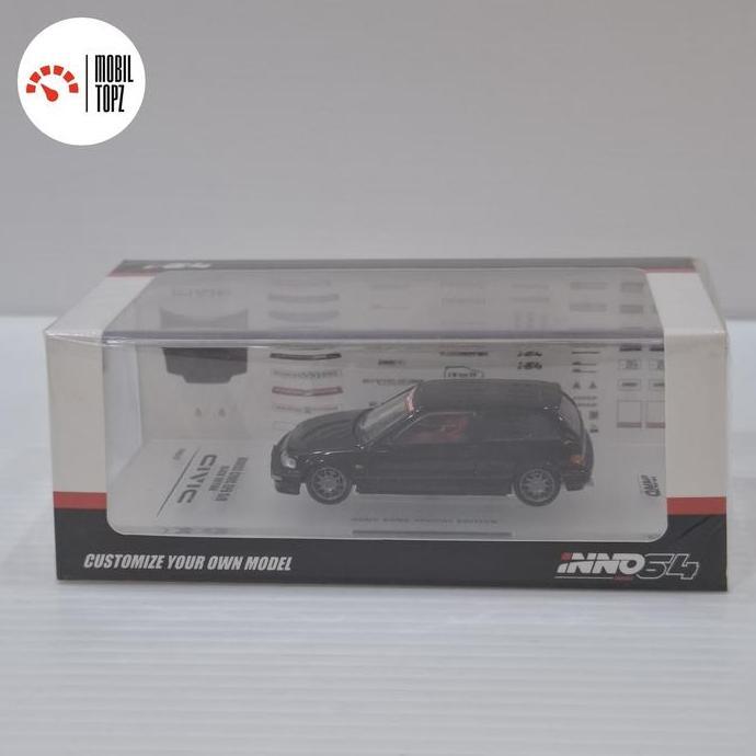 Inno64 Honda Civic EF9 SiR Black Edition Hongkong Special Edition