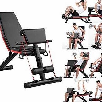 Kursi gym fitnes adjustable press sit up bench dumbell stoll CO