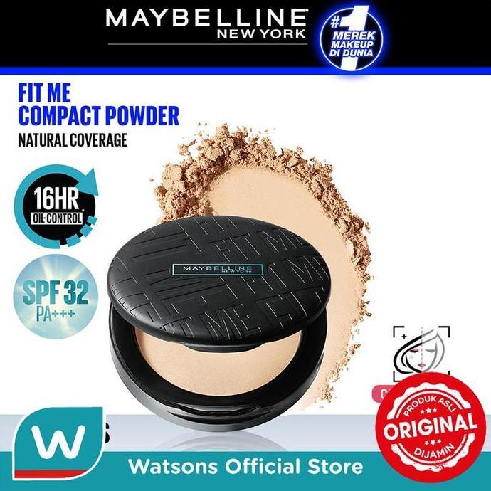 Sipeno_store - Maybelline Fit Me! 12H Oil Control Powder 118 Light Beige - Bedak Wajah