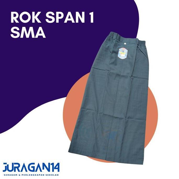 Rok Sekolah Panjang Span 1 Abu SMA Merk Bullofa