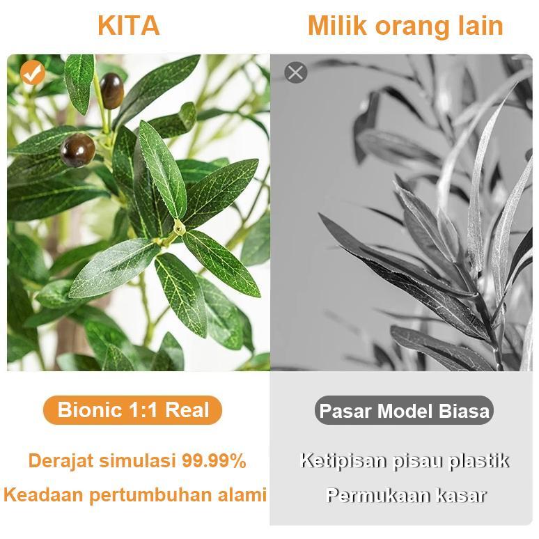TANAMAN HIAS Pohon Zaitun Artificial 1.2/1.5M bunga artificial POHON PALSU OLIVE POHON ARTIFICIAL PO
