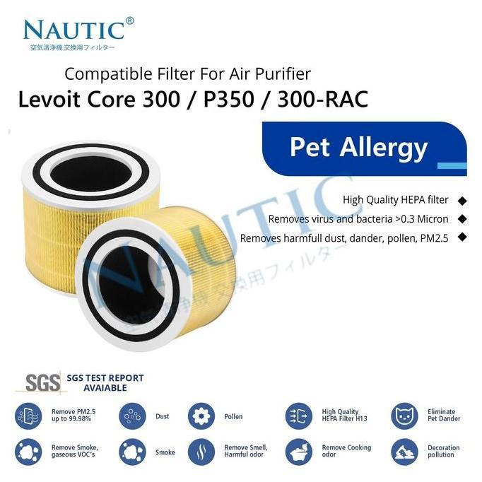 DB168 >> Filter Levoit Core 300 Core 300s Core P350 Purifier Filter Pet Allergy