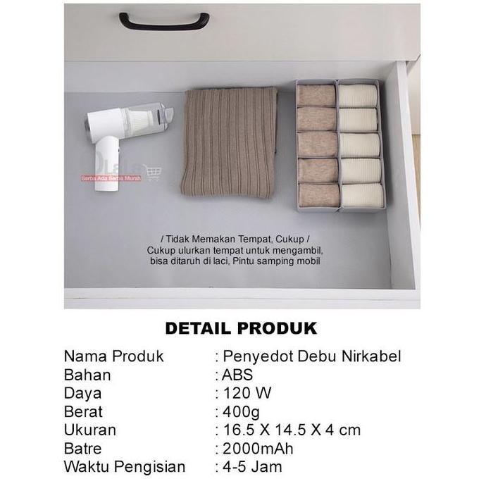 DF184 - ALAT VACUM CLEANER / PENYEDOT DEBU Vacuum WIRELESS OLL-1030 Tanpa Kabel