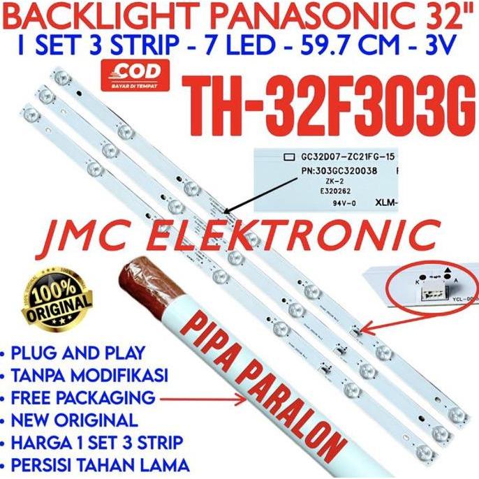 DB171 - BACKLIGHT TV LED PANASONIC 32 INCH TH-32F303G TH32F303G 32F303G 32F303 LAMPU BL 32 IN