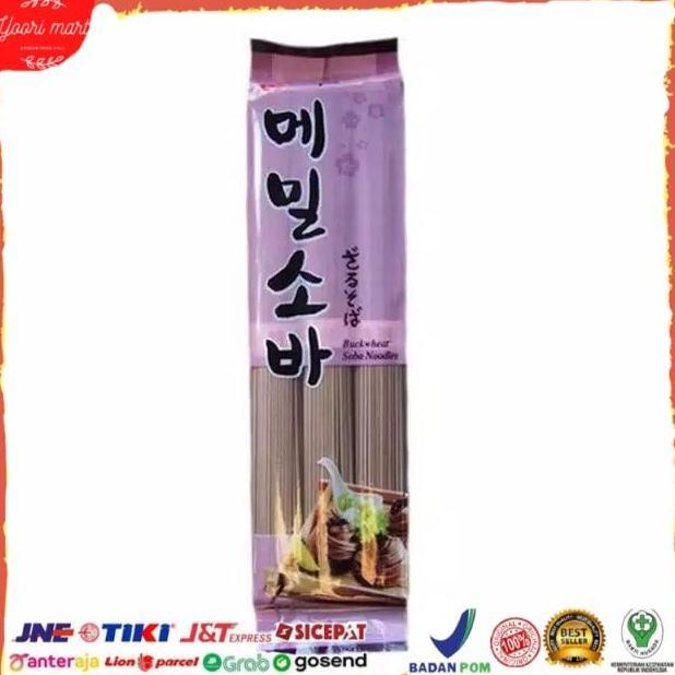 Black Wheat / Buckwheat Soba Noodles - Sempio Soba Mie Soba Korea