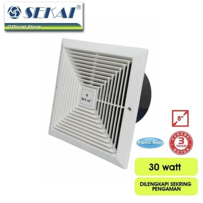 DB8 >> SEKAI EXHAUST FAN 8 INCH PLAFON MVF 893