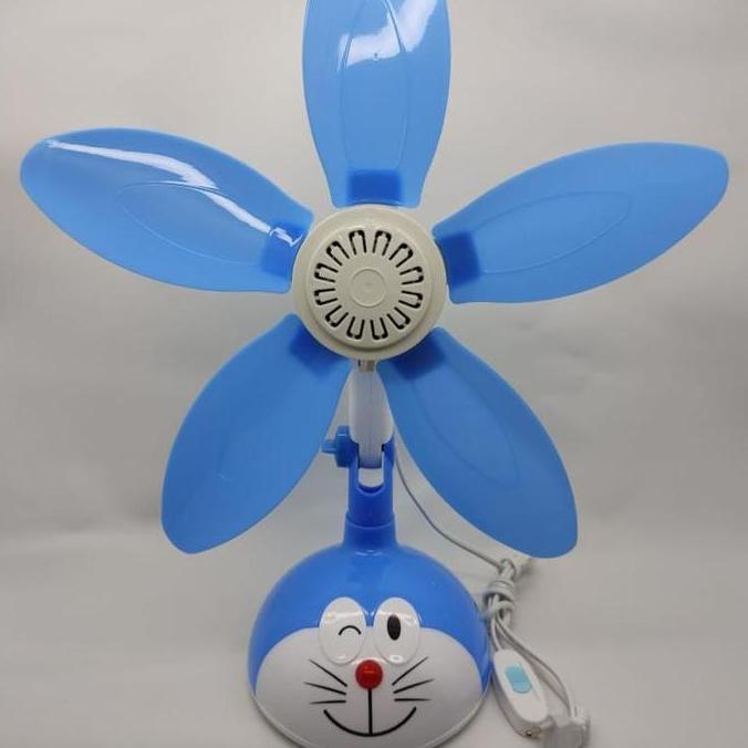 DV183 - Kipas Angin Mini Meja Dinding Karakter Doraemon Kumbang Kyzuku