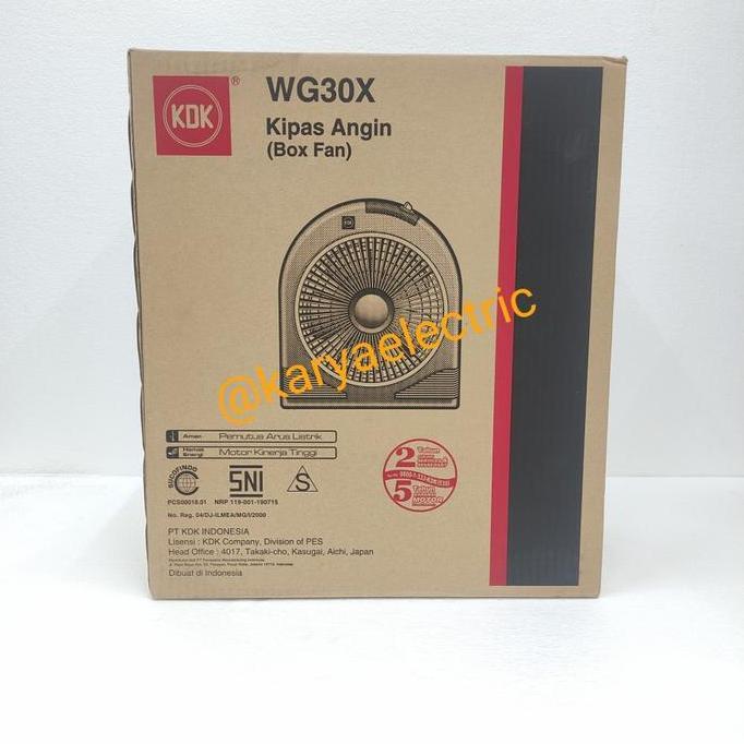 DV301 - KDK BOX FAN WG30X KIPAS ANGIN KOTAK KDK WG 30X ORIGINAL