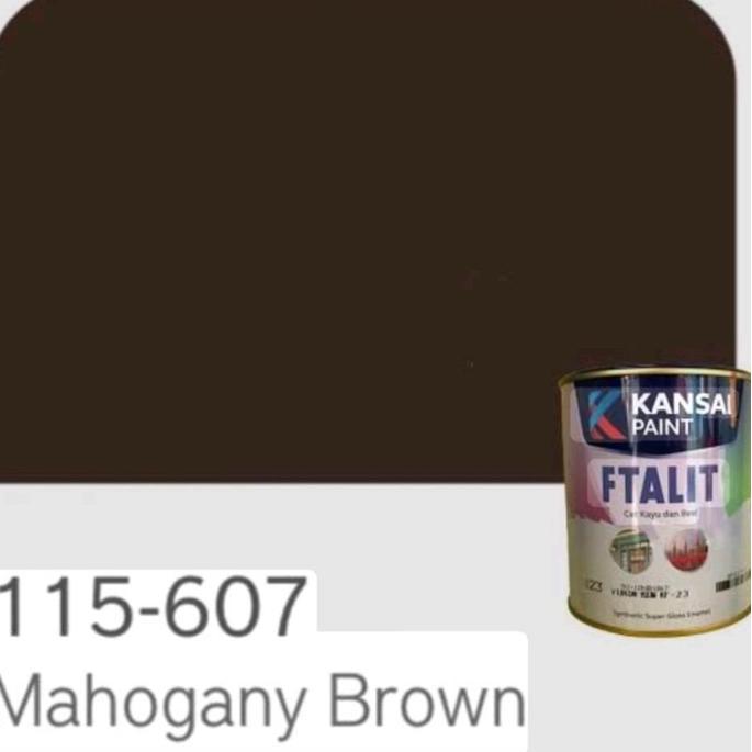 DV328 >> Ftalit Mahogany Brown 607 Ftalit Teak Brown 137 Ftalit Chestnut Brown 602 Cat Kayu Besi Cok