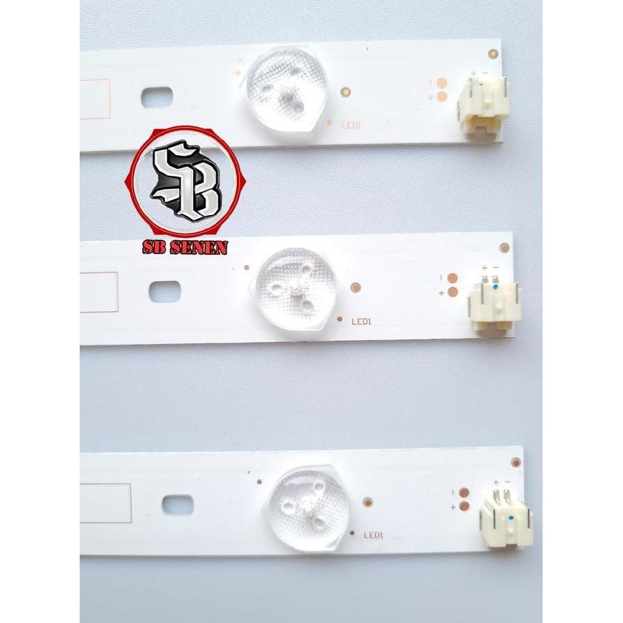 DB73 >> LAMPU BACKLIGHT LED TV TOSHIBA 3V 6LED 63CM PLUG AND PLAY