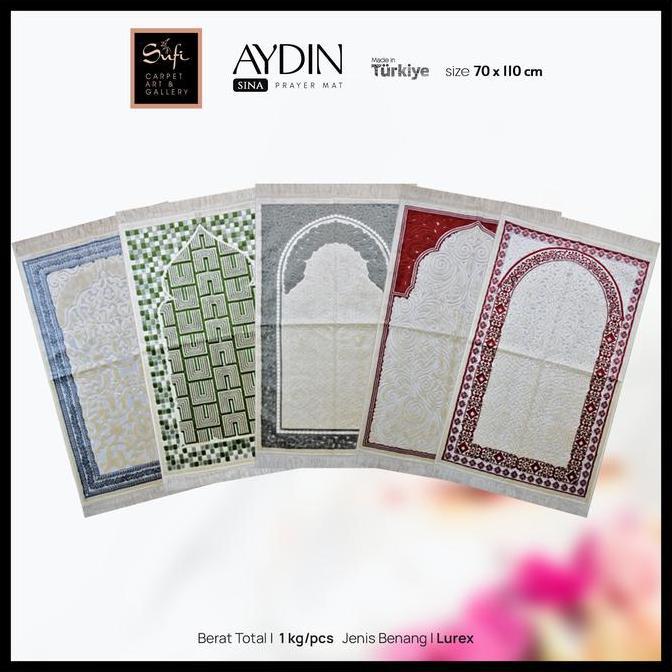 Sajadah Lipat Turki Halus Aydin Sina 70X110 Cm
