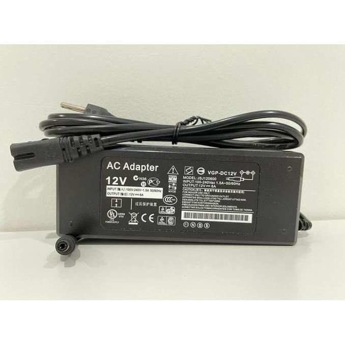 Adaptor 12V 6A / Power Supply Adaptor Dc 12 Volt 6 Ampere