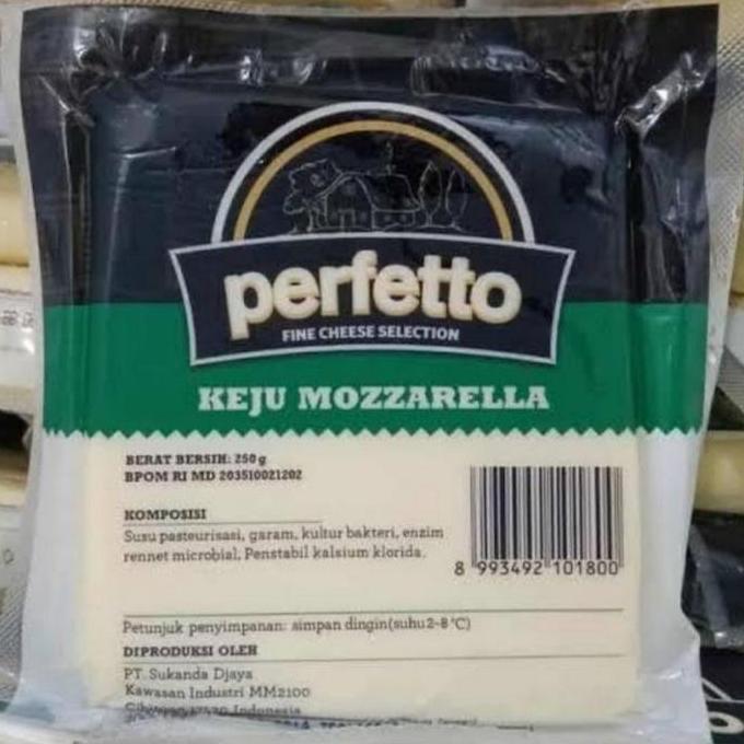 New- Perfetto Mozarella 250 gram / Keju Mozarella Perfetto