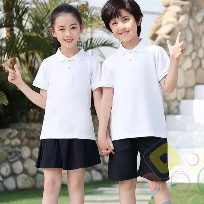 New- Baju kaos polos anak / Baju polo anak warna putih