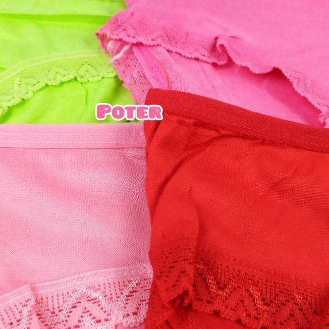 3 Pcs Cd Celana Dalam Wanita Perempuan Cewek Dewasa Kurus Ukuran Remaja Katun Rayon Stretch Cotton E