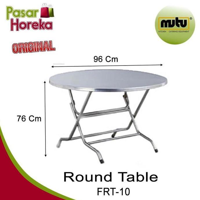 Meja Bulat Lipat Round Table FRT-10 MUTU