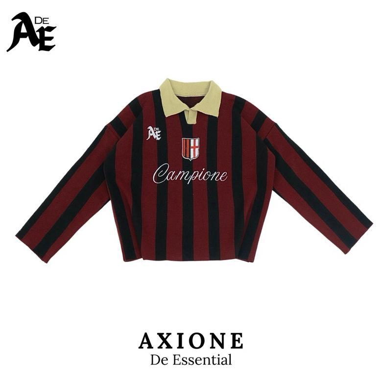 URBANMERCH00 Axione Jersey Knit- Red Milan Edition Boxy Fit , Axione De Essential