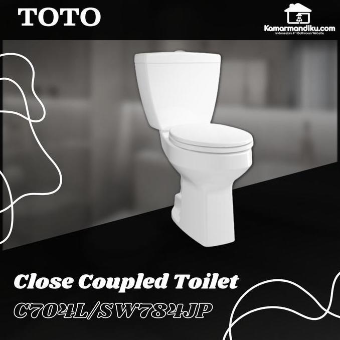 Promo TOTO Closet Duduk C704L For Disabled Toilet COD