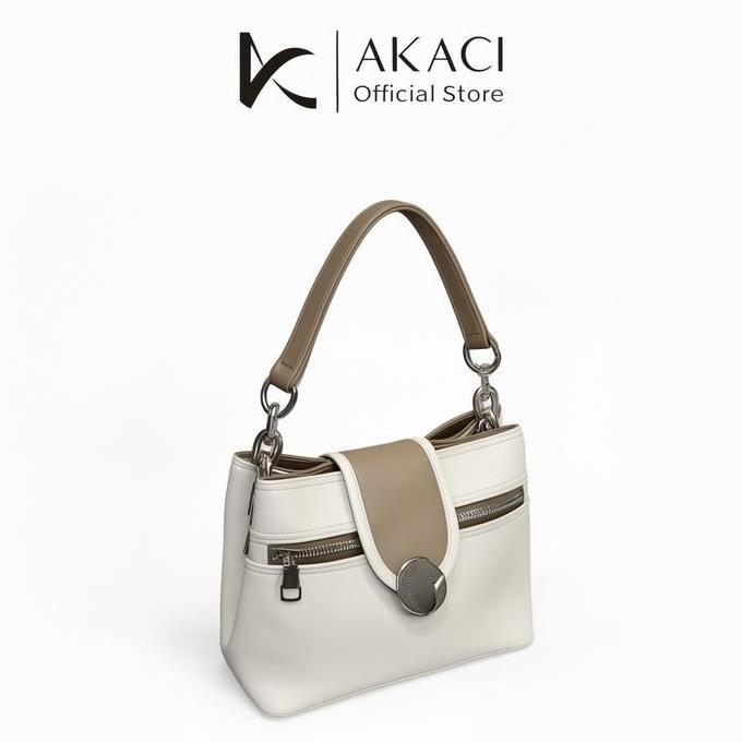 Akaci Store | Becka Tas Selempang Bahu 09-8276 Bahan Ms Halus 2 Ruang Tas Wanita Kekinian Sling Bag 