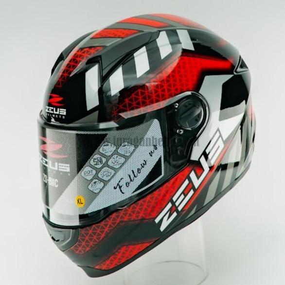 Zeus Zs811C Z811C Al57 Black/Red Full Face