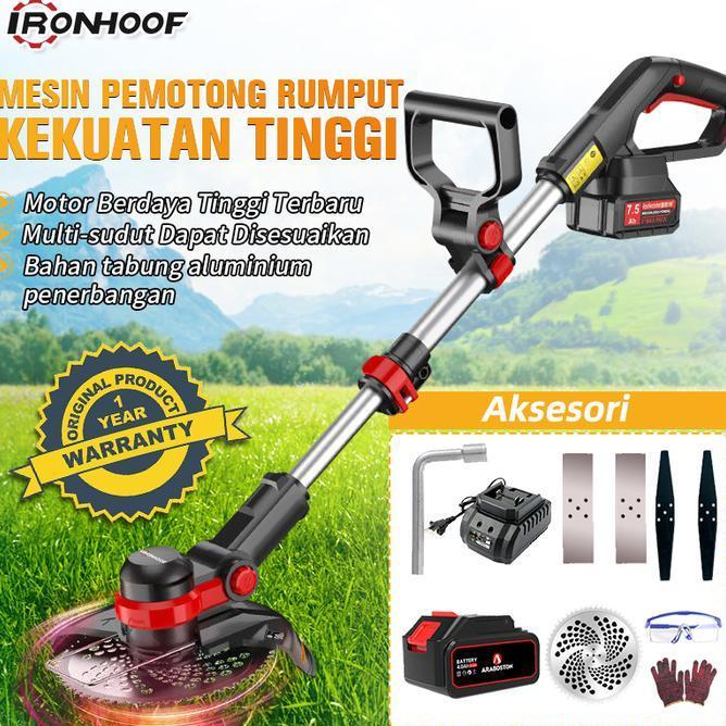 Ironhoof Mesin Potong Rumput 48V Mesin Pemotong Rumput Listrik Baterai