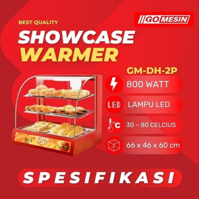New- Penghangat Makanan Ayam / Gorengan / Roti Showcase Food Display Warmer
