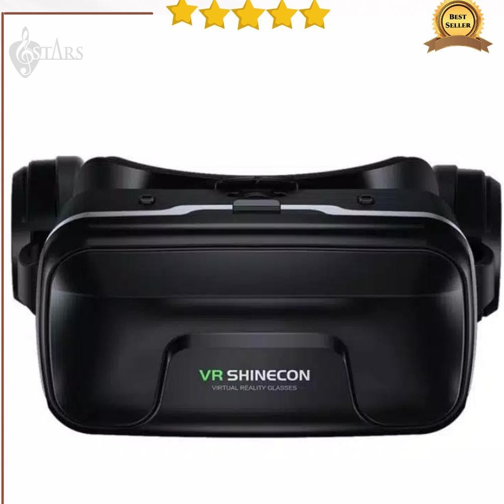 VR Box Shinecon 10.0 With Headphone Kacamata HP Versi Terbaru