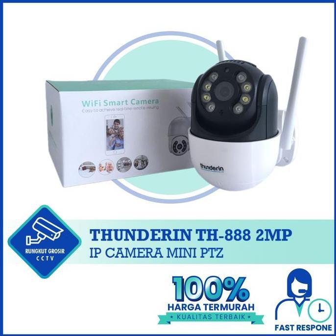IP Camera Mini PTZ Thunderin TH 888 2MP Wifi Smart Camera App Icsee