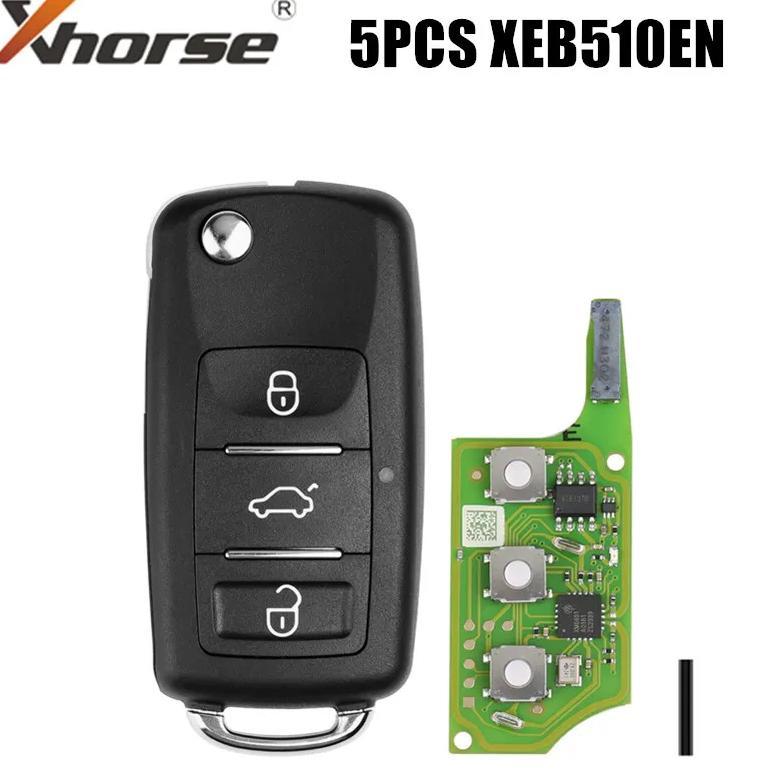 Xhorse Xeb510En B5 Super Remote Key 3 Buttons With Xt27B Super Chip For B5 Type For Vvdi2, Vvdi Key 