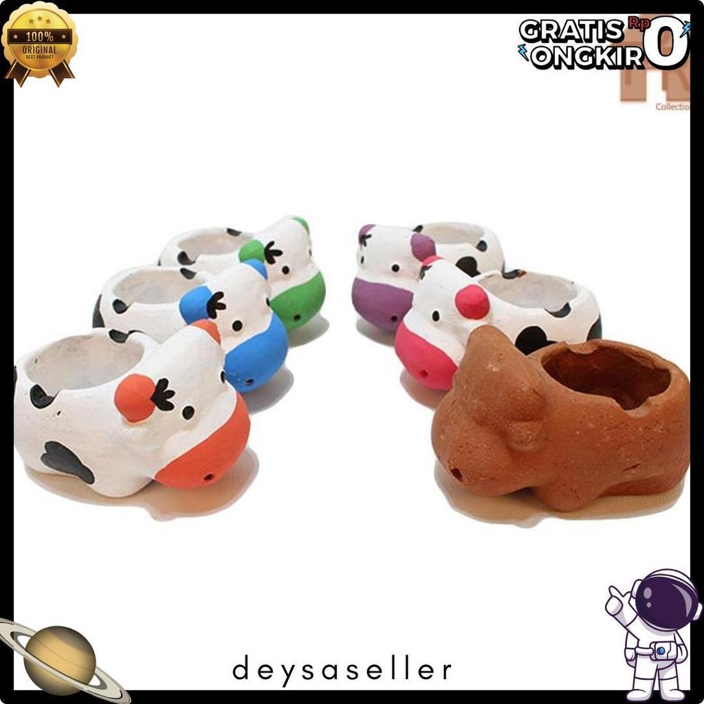 Wajib Punya Prakarya - Asbak Mini Sapi Tanah Liat Edukatif