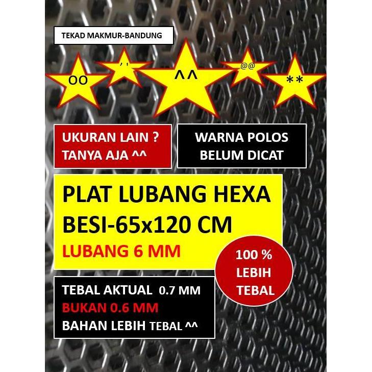 TERBARU - Plat Ram Speaker - 65x120 cm - Plat Besi Ram Speaker -  Ram Grill Plat Lubang - Ram Grill 