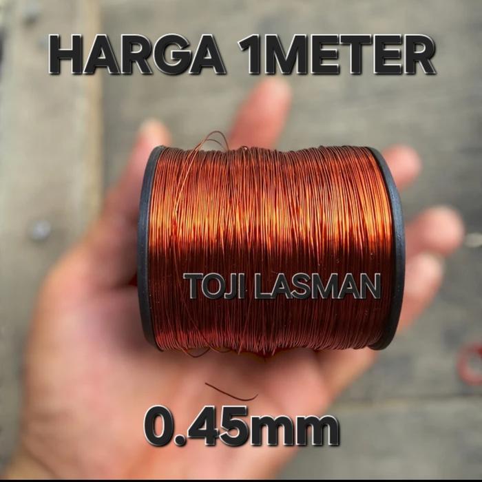 ( INSULATED COPPER WIRE  )    KABEL KAWAT EMAIL 0.45 40 50 PRAKTEK SEKOLAH BAHAN  BIKIN GULUNGAN LIL