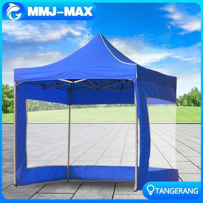 YOUEI Tenda Lipat Dinding Samping Kombinasi Mika/Dinding Mika Tenda Lipat