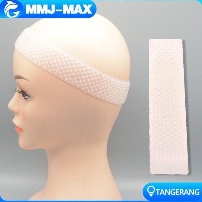 YOUEI Hair Band Silicone Wig Silikon Grip Headband Bandana Penahan Rambut Palsu Silicone Hair Band A