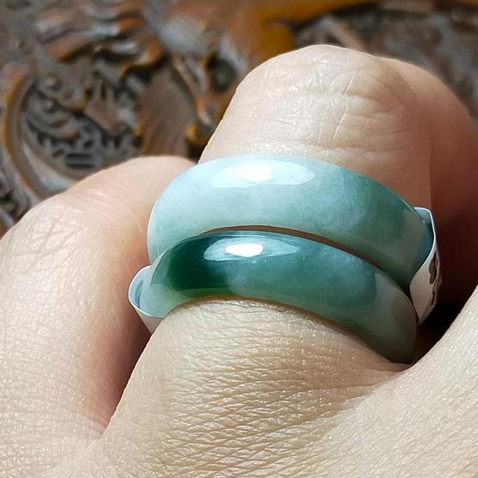 Cincin Giok burma Jadeite + sertifikat