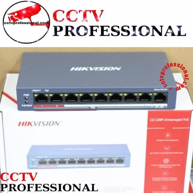 Switch PoE HIKVISION 8 port poe