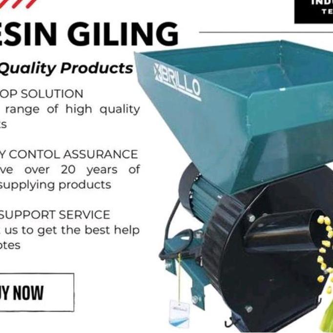 brillo mesin penggiling jagung br 1500 / giling jagung 300kg/jam 1,5kw penghancur jagung
