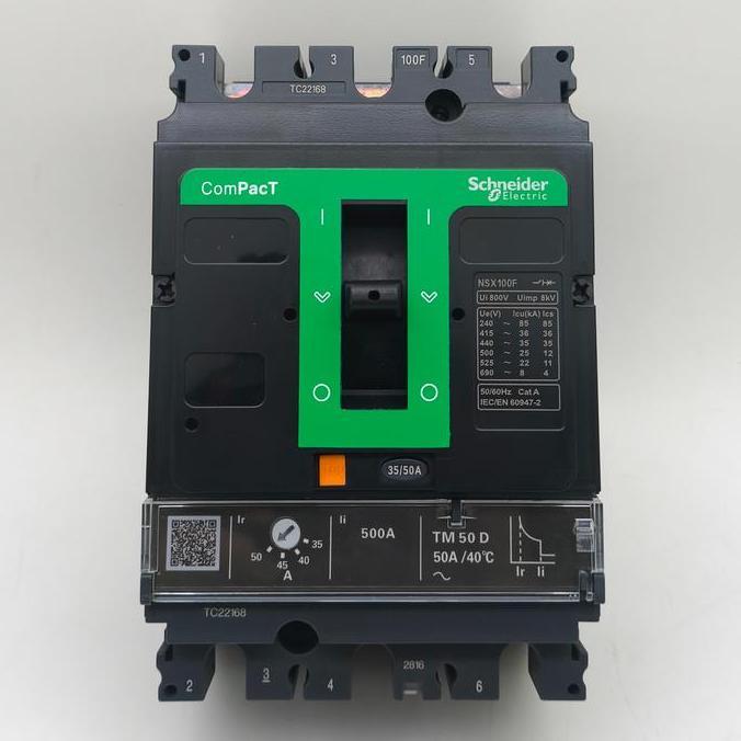 Promo MCCB BREAKER NSX100F 3Pole 50A 36kA  BREAKER NSX100F 35-50A 50A COD