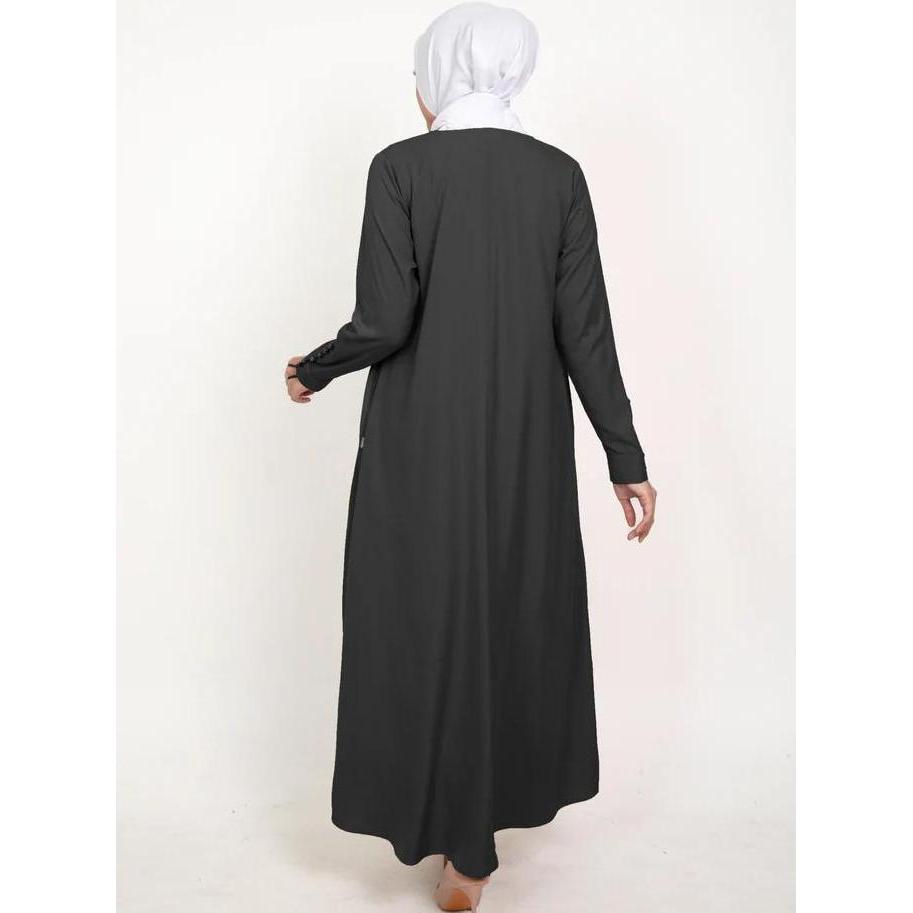 ELZATTA Gamis lengan kancing Gamis dress panjang dewasa baju muslim baju muslim jubah elzatta Terlar
