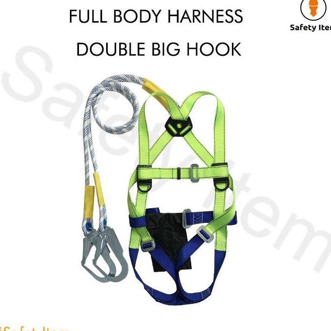 Full Body Harness Double Bhook Safety Body Harness Double Bhook Lanyard
