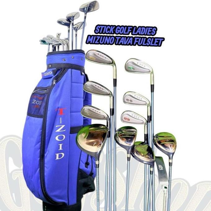 Stick Golf Ladies Mizuno Tava Shaft Graphite Flek Ladies Second Original Fullset Bag Golf