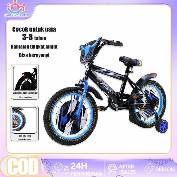 Terbaru Sepeda Anak 12/16/18 Inci Sepeda Anak Roda 3 Sepeda Bayi 3-12 Bulan Laki Laki/Perempuan Temp