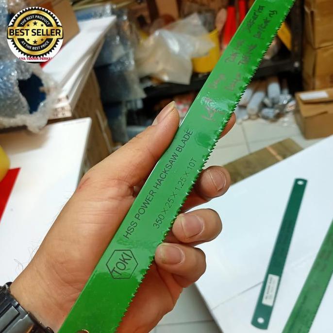 mata hacksaw  toki 14" 350x25x1.25x10T / mata gergaji besi 14" toki hack Saw Blade hss