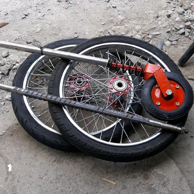 Roda Gerobak Ring 17 Inch Gletrek 300Kg 1Set Roda Gerobak Dorong