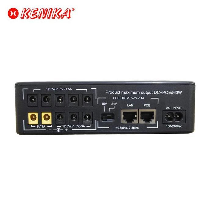 POE-60L Portable DC Mini Ups Output 9V 12V 15V 24V Battery Bank